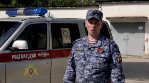 Сотрудники Росгвардии в Крыму участвуют во Всероссийской акции «Бессмертный автополк»