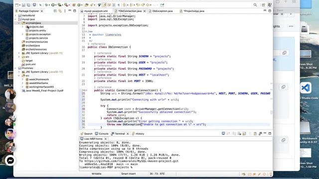 MySQL Maven project смотреть онлайн