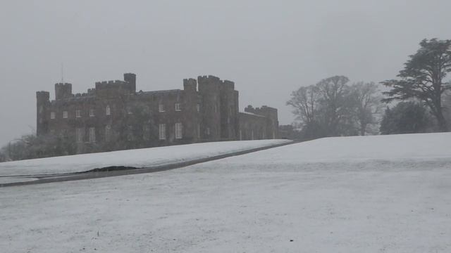 Winter Snow Scone Palace By Perth Perthshire Scotland смотреть онлайн