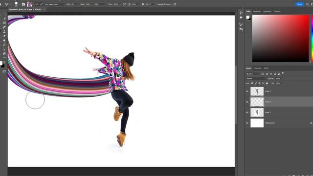 Mixer Brush effect in Photoshop! #sukasstudio смотреть онлайн