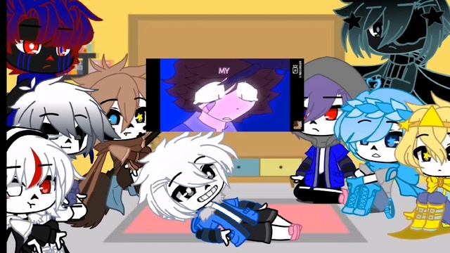sans au react to afton family and fnaf memes смотреть онлайн