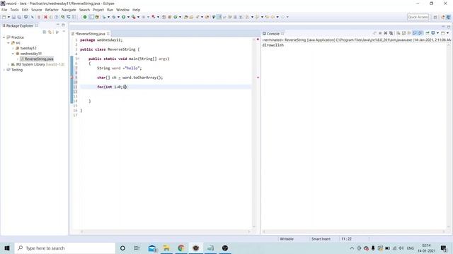 #2 Reverse String java programming #interviewquestion #java смотреть онлайн