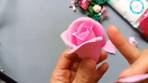 Роза из полимерной глины Craftersclay