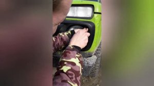 Установка решётки Нива Урбан на Ниву 2121