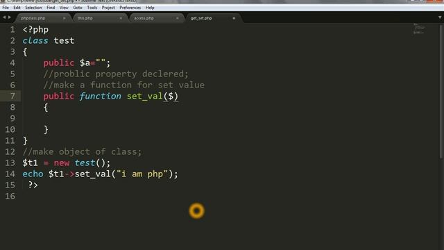 Php get and set values in oops смотреть онлайн