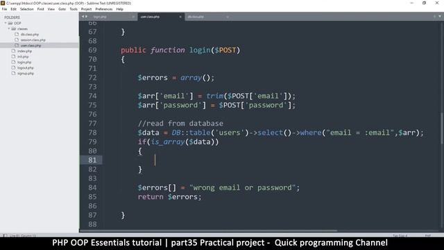 #35 PHP Object Oriented Programming Basics - OOP | Practical project | Quick programming tutorial смотреть онлайн
