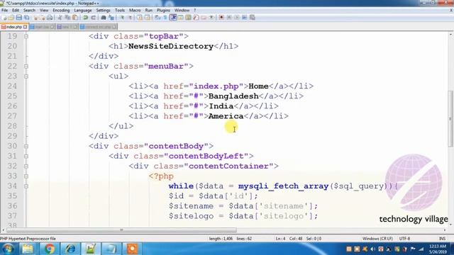 Hyperlink in Image using MySQL Data : PHP Project Tutorial Bangla - 8 : পিএইচপি বাংলা смотреть онлайн