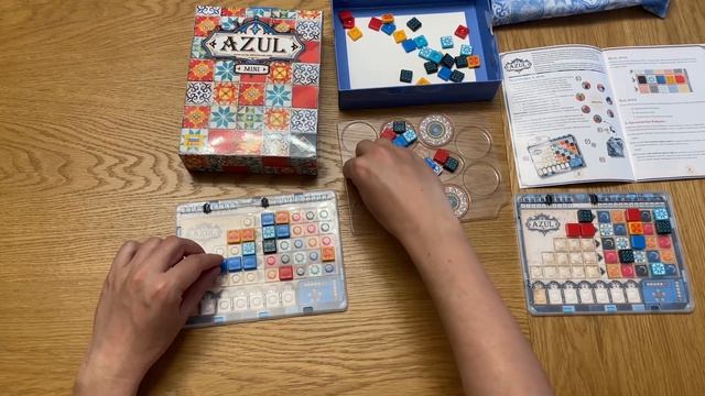 Играем в настольную игру AZUL MINI (Азул дорожная версия) смотреть онлайн