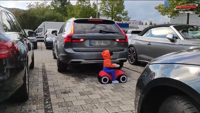 AEB VRU pedestrian back-over test: MESSRING Playing Child Target (PCT) смотреть онлайн