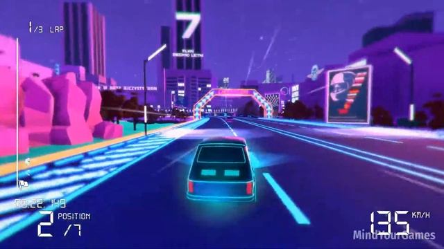 Electro Ride The Neon Racing PC Gameplay 1080p 60FPS смотреть онлайн
