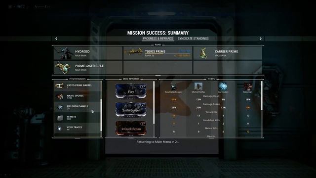 Warframe 10X Neo N1 Runs, Hydroid speed run смотреть онлайн