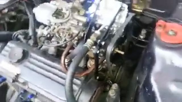 Modified Proton Iswara 4G13 1 3L Engine with Supercharger and AMR500 Carburator, boost at 0 5 bar смотреть онлайн