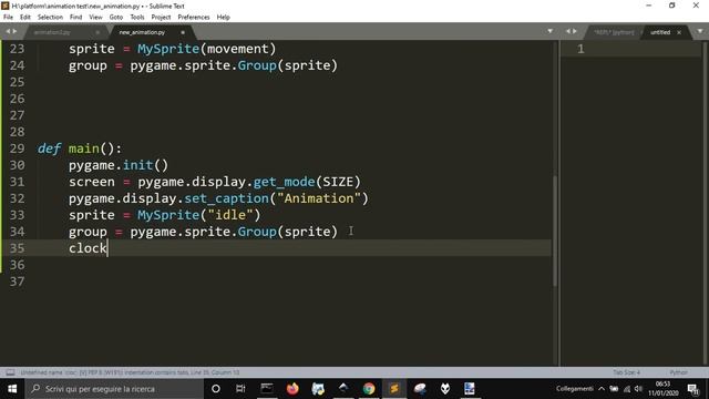 Pygame Sprite Animation (for platform game) смотреть онлайн