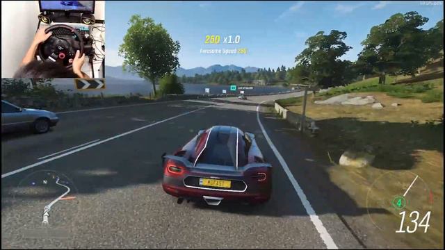 Forza Horizon 4 Cars - KOENINGSEGG AGERA RS | Logitech driving force gt смотреть онлайн