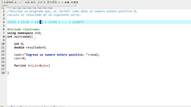 #2 [C++] – Resolver la serie 1 + (1/2) + … + (1/n) (Ciclo For) смотреть онлайн