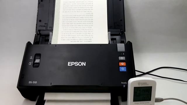 EPSON WorkForce DS-510 Power consumption & Speed Test смотреть онлайн