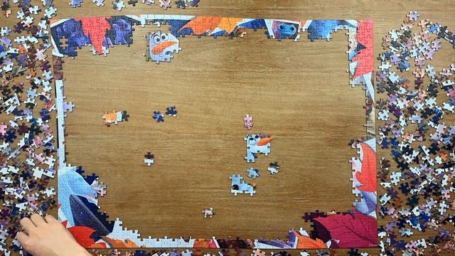 Time lapse: Disney Frozen II | Jumbo Jigsaw Puzzle 1000 pieces смотреть онлайн