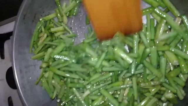 Готовлю блюдо из спаржевой фасоли сорт 