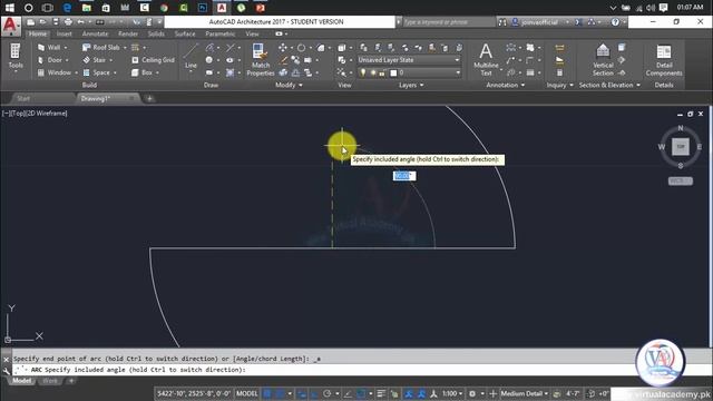 AutoCAD Architecture 2017 in Urdu/hindi | How to Use Arc command | Types of Arc command| Lesson 09 смотреть онлайн