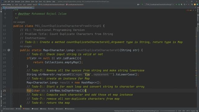 P01 Count Duplicate Characters in a String - V1 | Problem Solving using Java смотреть онлайн