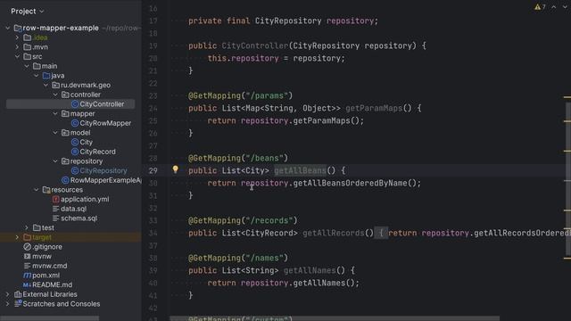Интерфейс RowMapper и его реализации в Spring JDBC API смотреть онлайн
