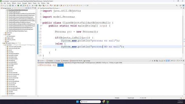Curso Java | Objects | Como Validar Si Un Objecto Es Nullo Usando Objects.IsNull() смотреть онлайн