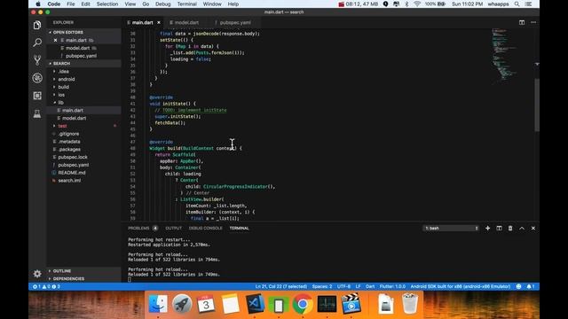 Flutter Tutorial - Search JSON API without SearchDelegate смотреть онлайн