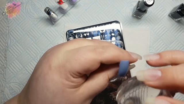 Clear Jelly Stamper Stamping Plates Swatch Review Featuring CJS-V-14 Dark Heart смотреть онлайн