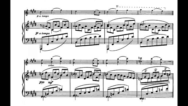 Debussy/Heifetz, Beau Soir for Violin and Piano - Score смотреть онлайн