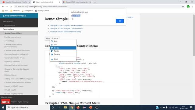 How To Perform Right Click In Selenium WebDriver смотреть онлайн