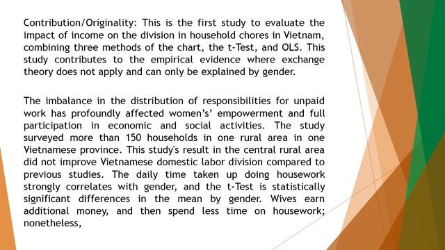 The Impact of Income on the Division in Domestic Labor The Case Study in Rural Vietnam ADPR 2022 10 смотреть онлайн
