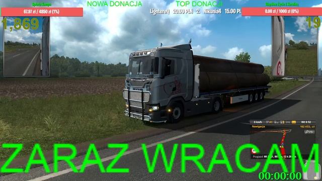 Euro Truck Simulator 2 | 1zł = 1min dłużej #LOLEK #NAŻYWO #LIVE #Euro Truck Simulator 2 #NaChillku смотреть онлайн