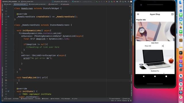 Dynamic links in flutter | Flutter Advance смотреть онлайн