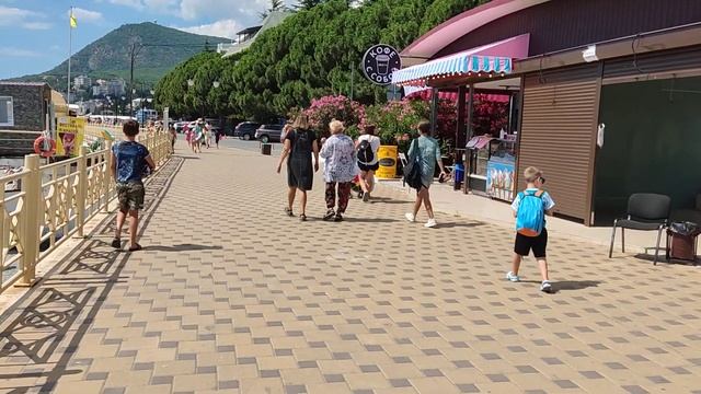 Крым, Алушта. Профессорский уголок, пляж. смотреть онлайн