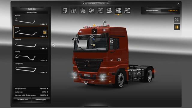 Mercedes Actros + Interior v1.10.x ETS 2 Mod смотреть онлайн