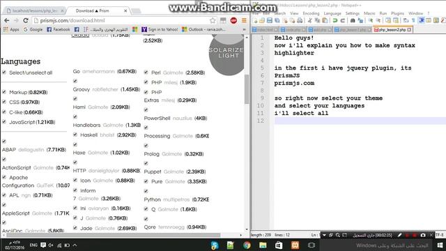 #2 PHP/HTML Programming (modern syntax highligher) PrismJS смотреть онлайн