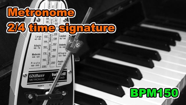 【Metronome】2/4 time signature, 30minutes【BPM150】 смотреть онлайн