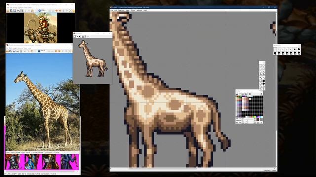Pixel Art Timelapse - Giraffe (Metal Slug) смотреть онлайн
