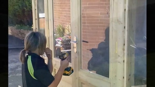 MCD Summer House Installation. Summer Lodge, Garden Lodge, Garden Buildings Dublin Ireland.