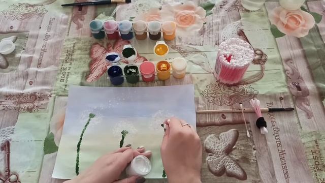 Одуванчики Ватными Палочками смотреть онлайн