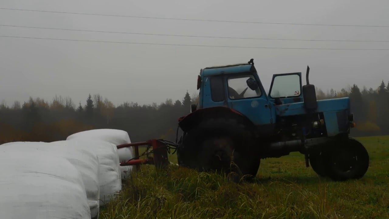 СКОЛЬКО весит РУЛОН сенажа Сенокос 2020 смотреть онлайн