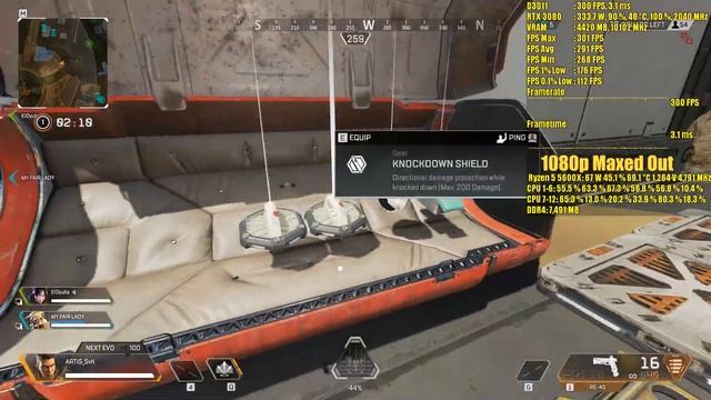 Apex Legends RTX 3080 OC & Ryzen 5 5600X | 1080p - 1440p - 2160p Competitive / Maxed FRAME-RATE TES смотреть онлайн