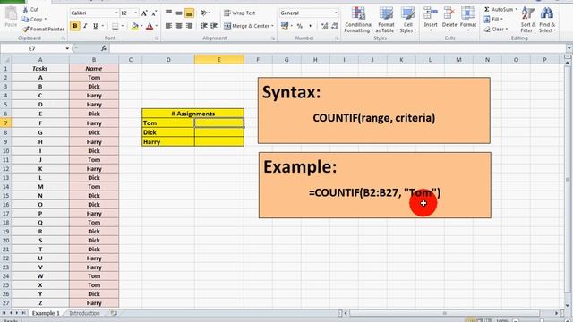 How To... Use the COUNTIF statement in Excel 2010 смотреть онлайн