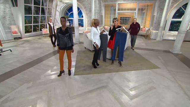 Women with Control Ponte di Roma Knit Tummy Control Pants on QVC смотреть онлайн