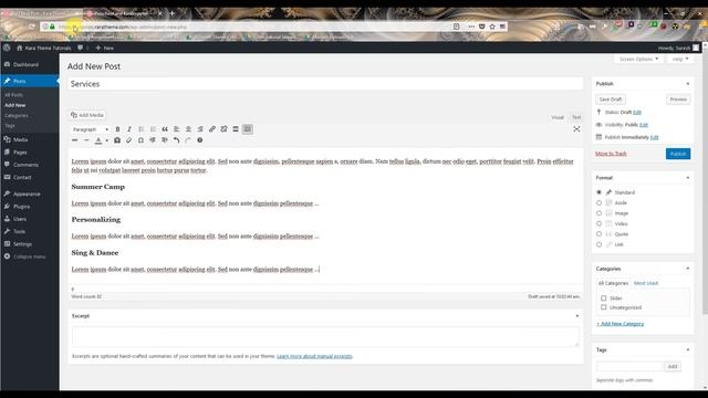 Step 6: Services Section | Preschool and Kindergarten WordPress Theme смотреть онлайн