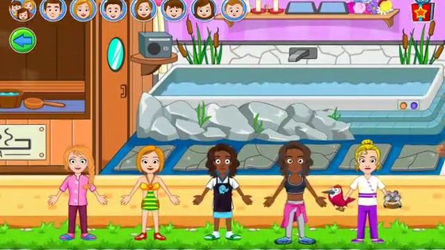 My town: Hair salon & Beauty spa game for Girls ❤️ смотреть онлайн