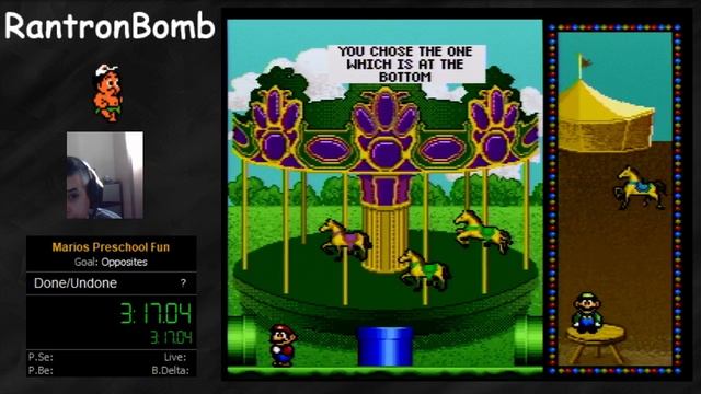 Mario's Early Years: Preschool Fun SNES speedrun Opposite (6:45) смотреть онлайн