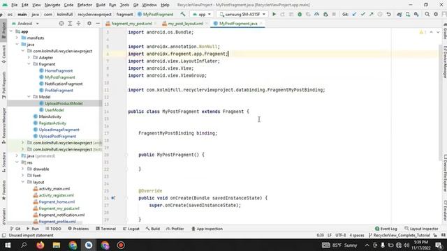 Android Studio tutorial | Part 11 | Firebase Recyclerview Showing Only AUTH's post in Profile Page смотреть онлайн