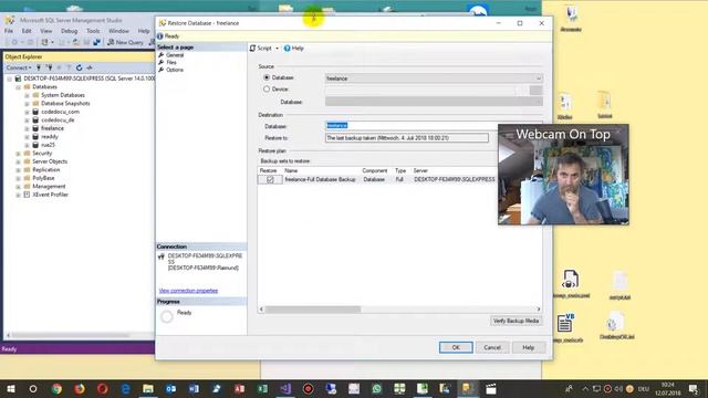 Import a Database on MS SqlServer. Restore Backup Transfer смотреть онлайн